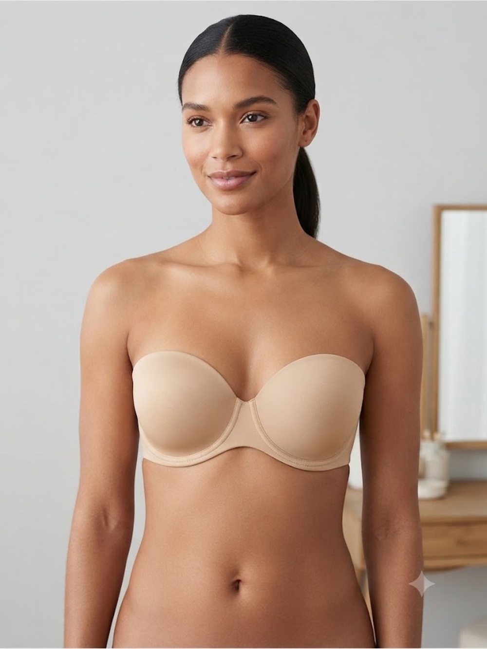 Soma Nude Strapless Convertible T-Shirt Bra - Smooth Support